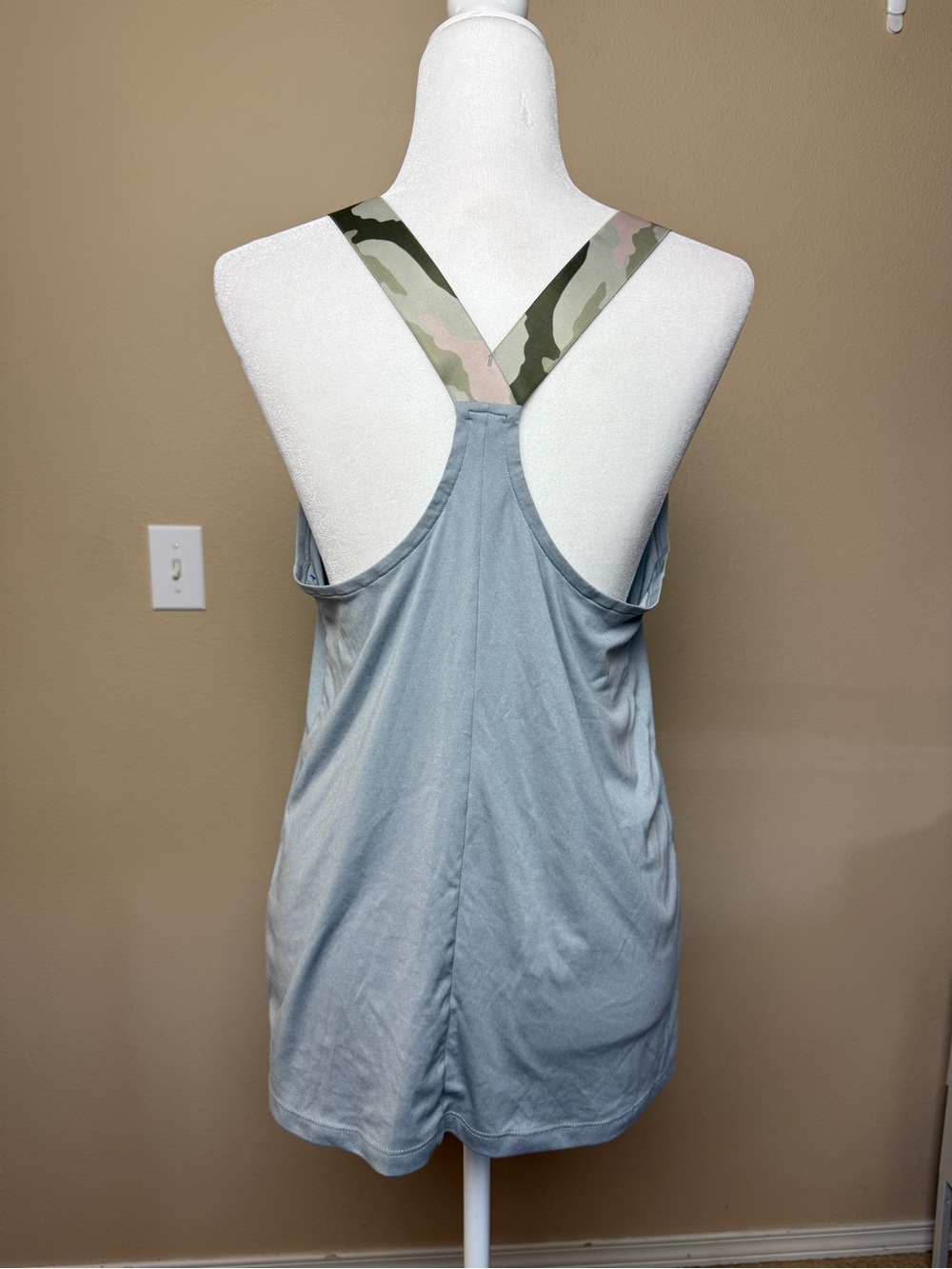 Nike Camo Strap Damen Tank Top Grey Size Large - Picture 5 of 8